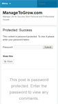Mobile Screenshot of managetogrow.com