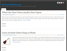 Tablet Screenshot of managetogrow.com
